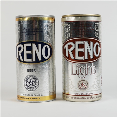 Reno Beer and Light Foil Test Pull Tabs Lot of 2