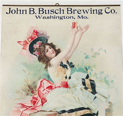 John B. Busch Brewing WASHINGTON MO 1903 Chromolithograph INCREDIBLE