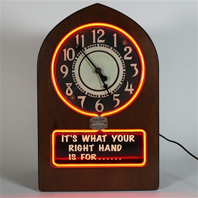 Rainier Motion Telechron Motored Neon Advertising Clock WOW