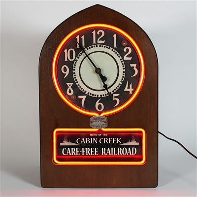 Rainier Motion Telechron Motored Neon Advertising Clock WOW