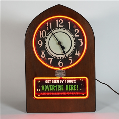 Rainier Motion Telechron Motored Neon Advertising Clock WOW