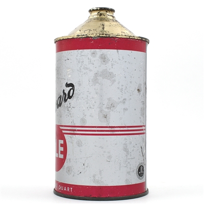 Harvard Ale Quart Cone Top SILVER 211-18 SCARCE