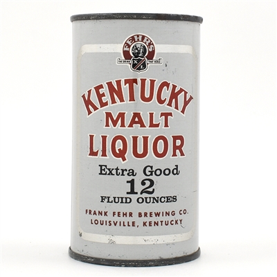Kentucky Malt Liquor Flat Top 87-33 GA TAX LID CLEAN
