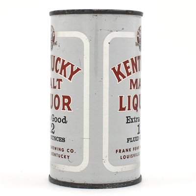 Kentucky Malt Liquor Flat Top 87-33 GA TAX LID CLEAN