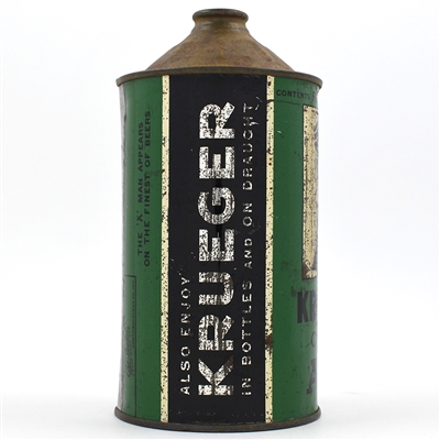 Krueger Ale Quart Cone Top 213-11