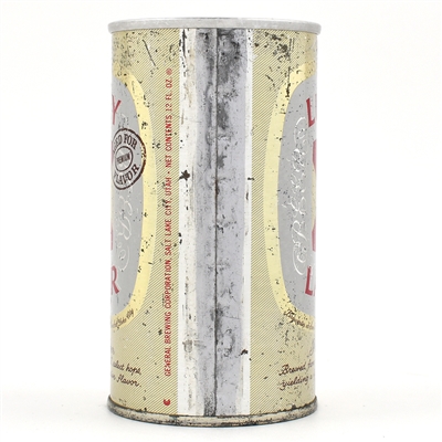 Lucky Lager Beer ZIP Top SALT LAKE CITY 90-34 BO