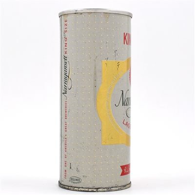Narragansett Beer 16 Ounce Aluminum Soft Top Flat Top NICE 232-27