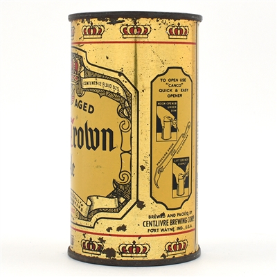 Old Crown Ale Instructional Flat Top NON-IRTP CODE 68A 7 104-39 USBCOI 588