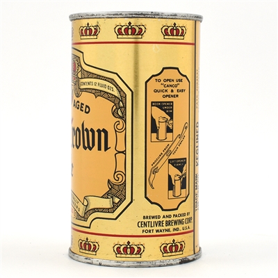 Old Crown Ale Instructional Flat Top NON-IRTP CODE 68A II7 104-39 OI 588 MINTY