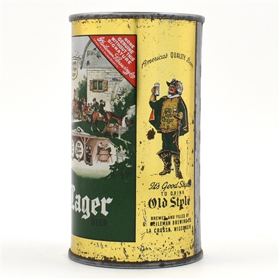 Old Style Lager Heilemans Beer Flat Top 108-9
