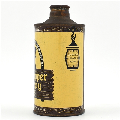 Old Topper Snappy Ale Cone Top WHITE TEXT 178-6