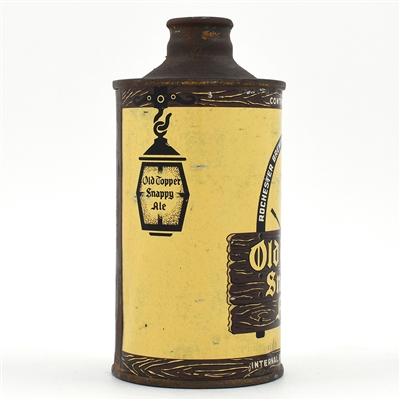 Old Topper Snappy Ale Cone Top WHITE TEXT 178-6