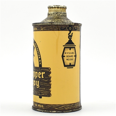 Old Topper Snappy Ale Cone Top YELLOW TEXT 178-7 CLEAN