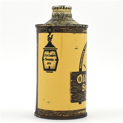 Old Topper Snappy Ale Cone Top YELLOW TEXT 178-7 CLEAN