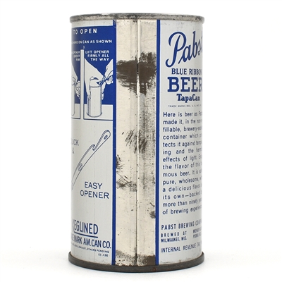 Pabst Blue Ribbon Beer Instructional Flat Top PABST MILWAUKEE 111-16 OI 656 NEAR MINT