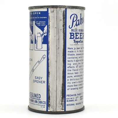 Pabst Blue Ribbon Beer Instructional Flat Top PREMIER MILWAUKEE 111-16 OI 654
