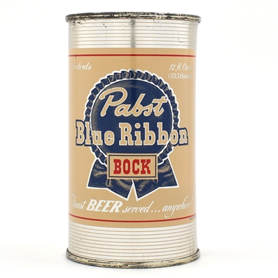 Pabst Blue Ribbon BOCK Flat Top NEWARK 110-31 SCARCELY CLEAN