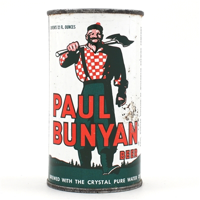 Paul Bunyan Beer Flat Top STATE GREEN PB DIV 112-26
