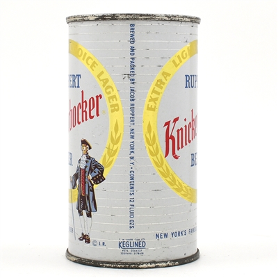 Ruppert Knickerbocker Beer Flat Top NARROW STRIPES KEGLINED 126-16 CLEAN