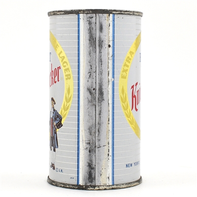 Ruppert Knickerbocker Beer Flat Top NARROW STRIPES KEGLINED 126-16 CLEAN
