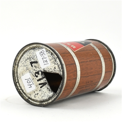 Schaefer Beer Flat Top 127-38 WOODGRAIN LID