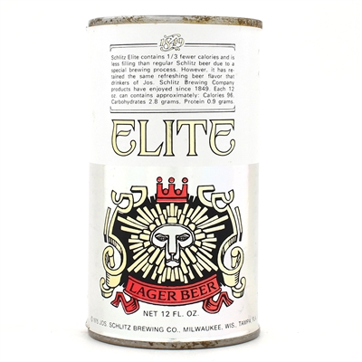 Schlitz Elite Light Beer Foil Label Test Pull Tab 243-30