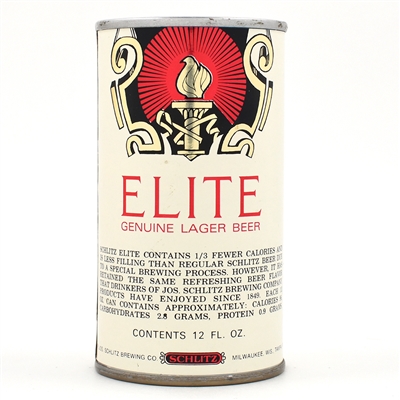 Schlitz Elite Light Beer Foil Label Test Pull Tab 243-33