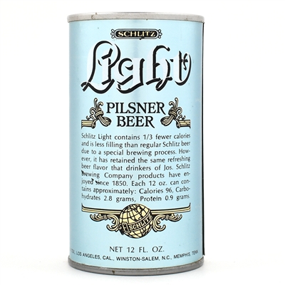 Schlitz Light Beer Foil Label Test Pull Tab 243-40