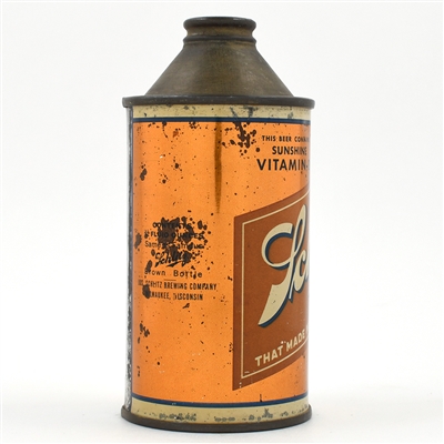 Schlitz Sunshine Vitamin D Beer Cone Top 183-26