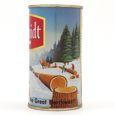 Schmidt Beer Outdoor Series Flat Top MOOSE LOGGERS SATIN GOLD L130-23