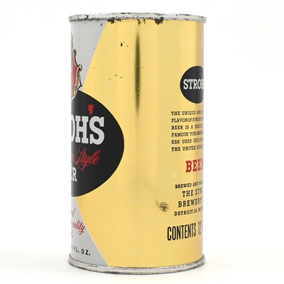 Strohs Beer Flat Top 1 FACED METALLIC 137-30 CRISP