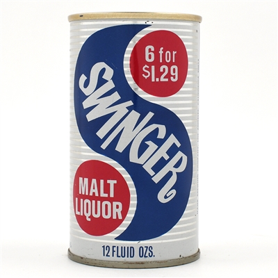 Swinger Malt Liquor Pull Tab BO 129-28 NEAR MINT