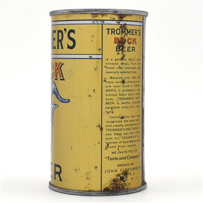 Trommers Bock Instructional Flat Top GRAPHIC 139-34 OI 800 SCARCE