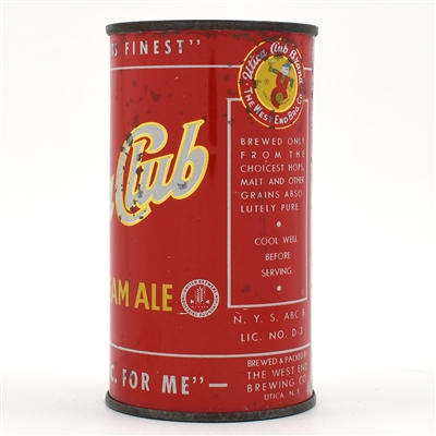 Utica Club Ale Flat Top IRTP TOUGH 142-17