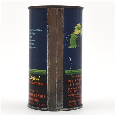 Vin-Tin-Age 1930s Wine Flat Top TOUGH CLEAN