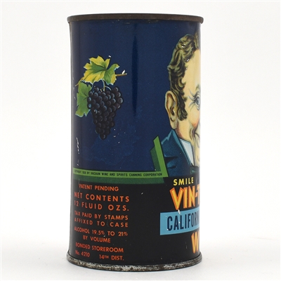 Vin-Tin-Age 1930s Wine Flat Top TOUGH CLEAN