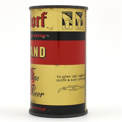 Waldorf Red Band Beer Instructional Flat Top 144-4 USBCOI 859