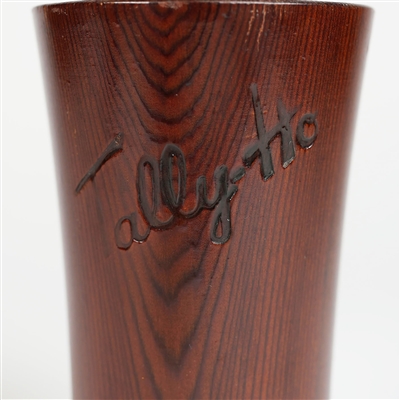 Tally Ho Set of 6 Wooden Drinking Vessels RARE