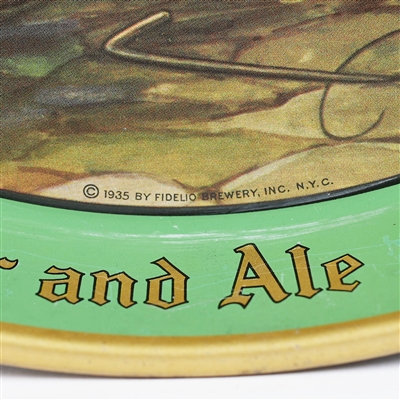 Fidelio Brewery New York Quality Beer Ale Since 1852 Tray