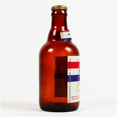 Red White Blue STRONG Steinie Beer Bottle PABST WI