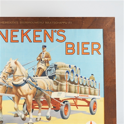 Heinekens Bier Het Meest Getapt Amsterdam Litho