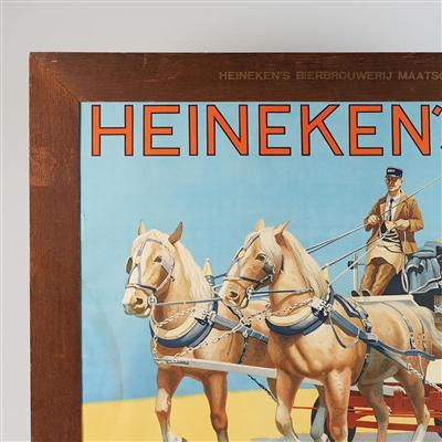 Heinekens Bier Het Meest Getapt Amsterdam Litho