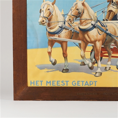 Heinekens Bier Het Meest Getapt Amsterdam Litho