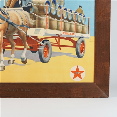 Heinekens Bier Het Meest Getapt Amsterdam Litho