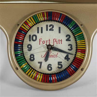 Fort Pitt Special Beer Illuminated Spinner Clock