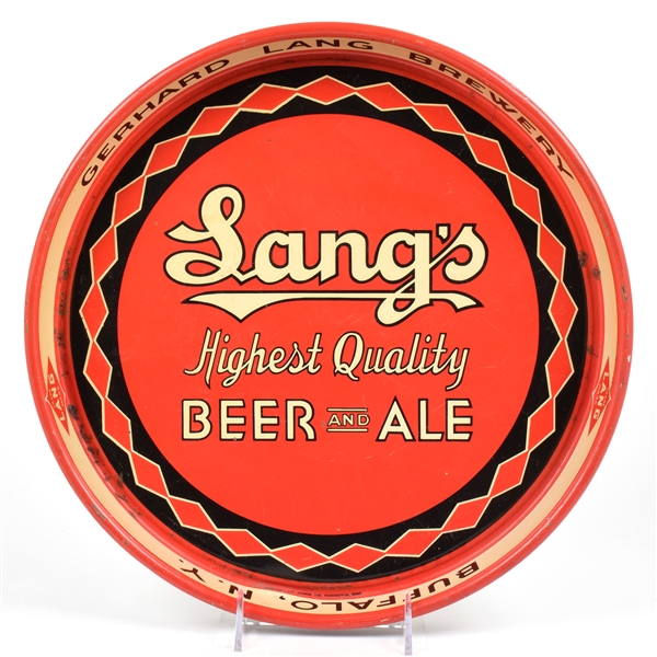 Langs Beer and Ale 1940s Serving Tray