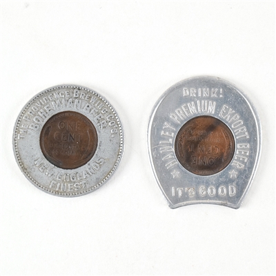 Lucky Wheat Penny Tokens Hanley and Providence Brewing