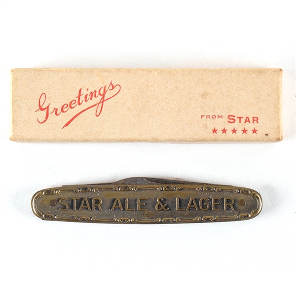 Star Ale-Lager Murphys Ale 1930s Pocket Knife ORIGINAL PACKAGING