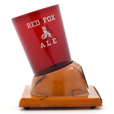 Red Fox Ale White Cap Beer 1930s Frother Holder OUTSTANDING