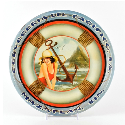 Pacifico Brewery 1940s Mexican Serving Tray